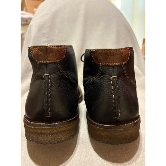 Johnston & Murphy Size 12M Black Leather Copeland Chukka Ankle Boots EUC - Picture 8 of 9